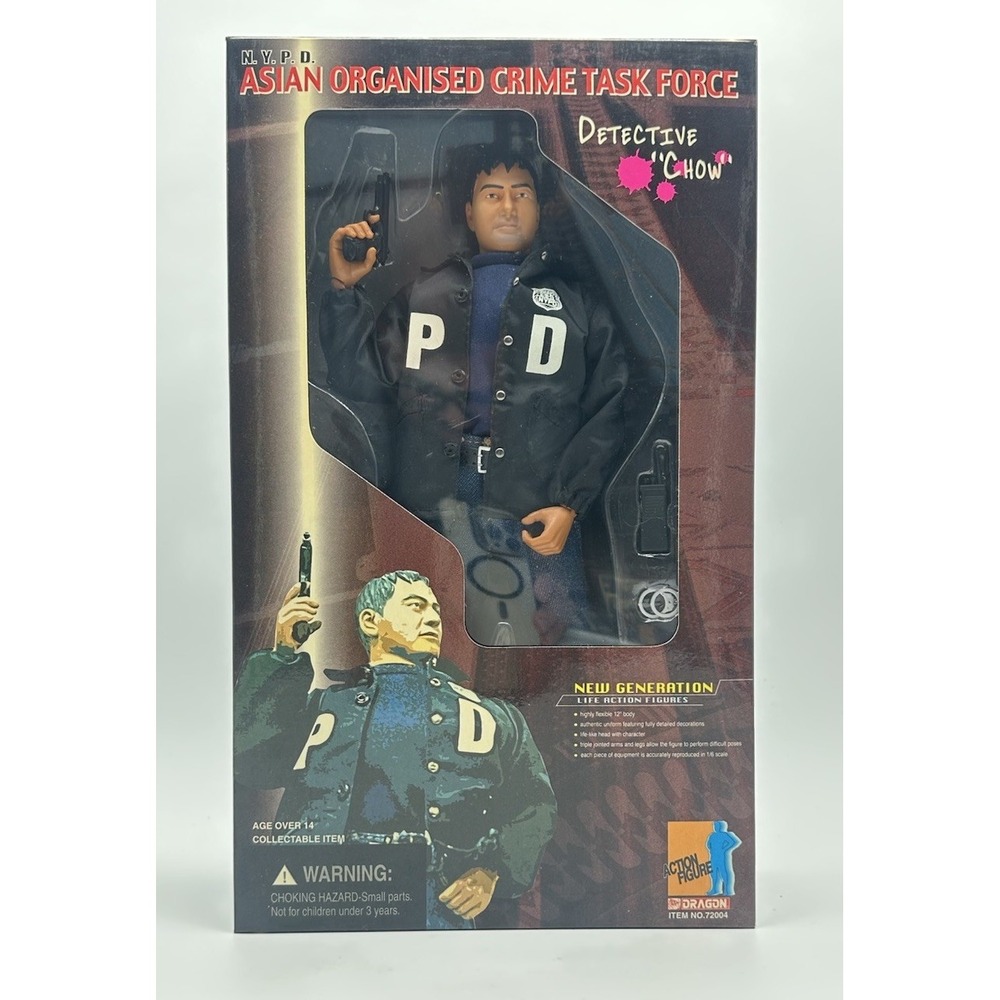 1999 DRAGON DETECTIVE CHOW NYPD ASIAN ORGANISED CRIME TASK FORCE 1/6 FIGURE NEW